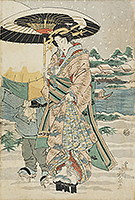 A geisha, by Eisen, c.1830
