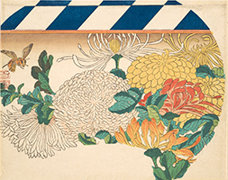 Chrysanthemums and Insect, by Hiroshige, c.1840s