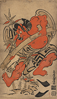Ichikawa Danjuro I as Sogo no Goro, by Kiyomasu I, 1697