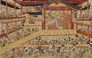 Act 7 from the Kanadehon Chushingura, by Okumura Masanobu, 1749