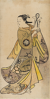 Sanjo Kantaro in the role of a nurse, Attributed to Toshinobu, 1729