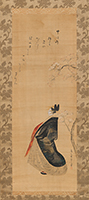 Painting on silk of a courtesan, by Eishi, c.1800