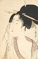 Relaxing after the Bath, by Utamaro, c.1790